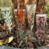 Glass plant pot stakes